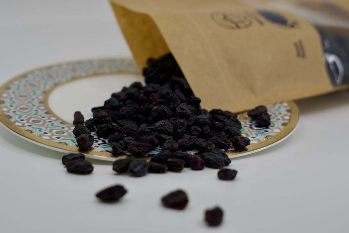 Kangina Afghan Black Raisins – Rich, Sweet & Antioxidant-Rich | 400g (0.88 lb)