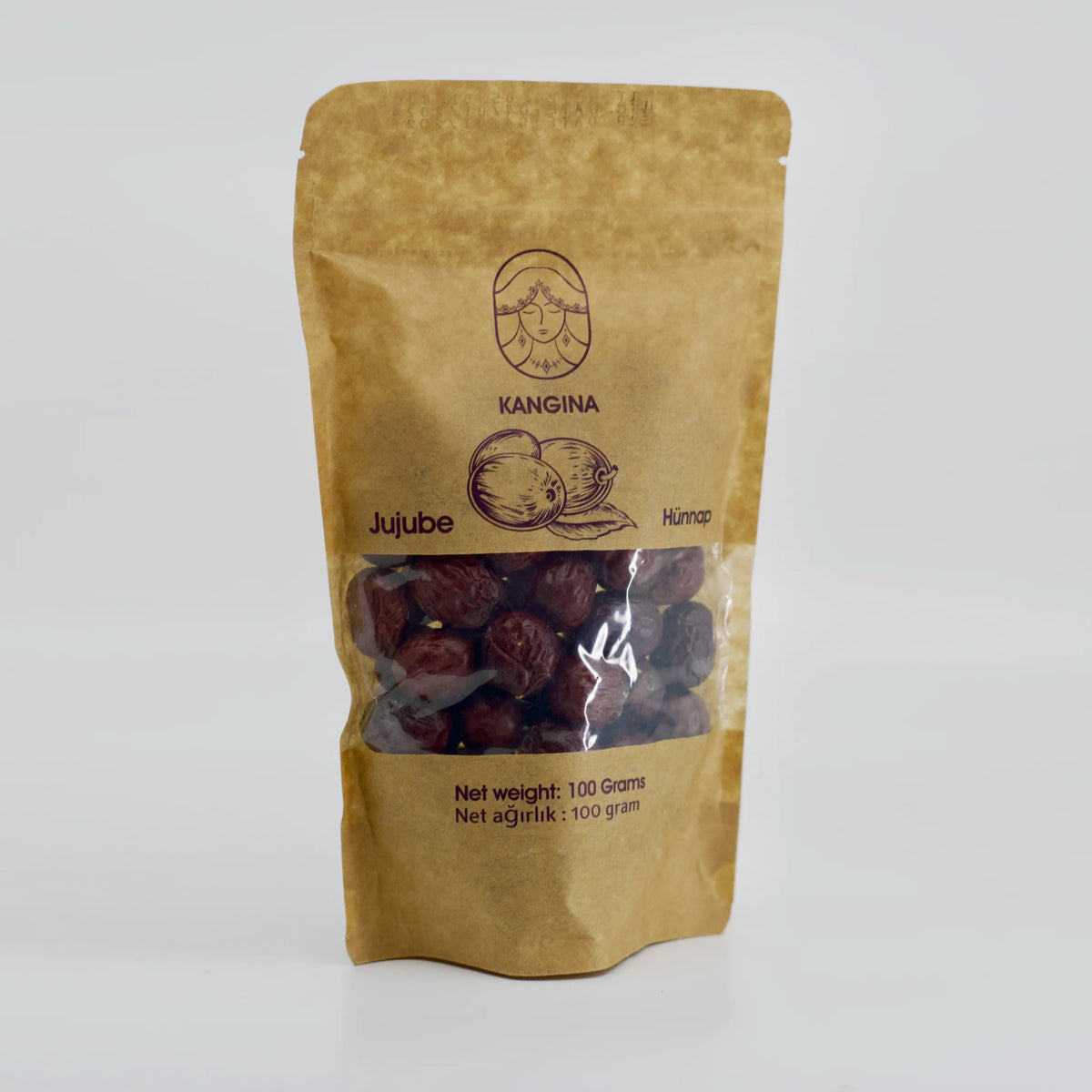Kangina Afghan Jujube – Dried Red Dates | Natural & Chemical-Free | 100g (0.22 lb) & 250g (0.55 lb)